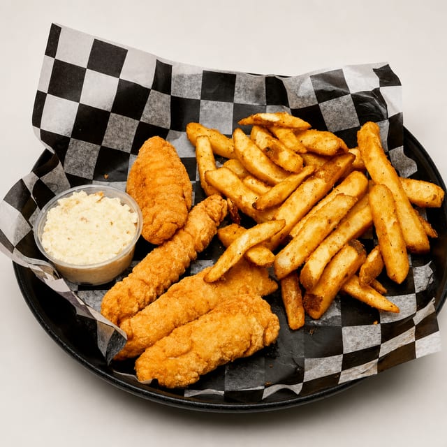 Chicken Tenders & French Fries.